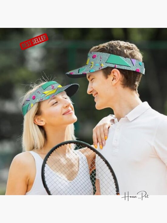 Adjustable Sun Visor Hat UV Protection Lightweight for Running Tennis Golf 90\'s